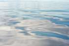 USA, Strait of Georgia. Cloud patterns reflection on calm Salish Sea. Art Print
